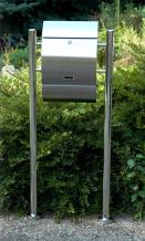 Briefkasten - 125 cm - Edelstahl