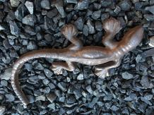 Gietijzeren muurdecoratie - salamander - rustiek