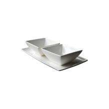Snack Set - porselein - driedelig
