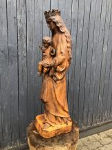 Maria - Gusseisen Statue - 92cm - rustikal - Grabstatue