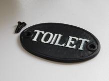Plaque de porte des toilettes - fonte