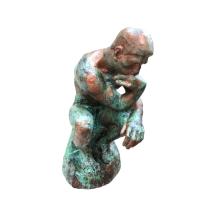 Denkende man - gietijzeren beeld - 72 cm - bronzen afwerking