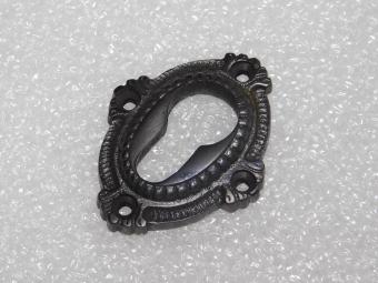 Elegante Schlossrosette – PZ – Dunkel patiniertes Messing