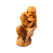 Denkende man - gietijzeren beeld - 72 cm - rustiek