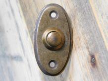 Sonnette Oval - Laiton antique - Bouton de sonnette