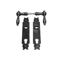 Set deurbeslag - klinken en deurplaten PC 92 - gietijzer voor huisdeuren