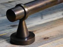 Deurgreep - messing antiek - 26 cm - grote deurhendel