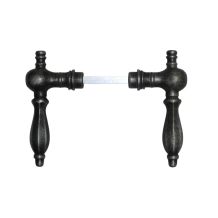 Set deurklinken Kensington – gietijzer verzinkt – robuust