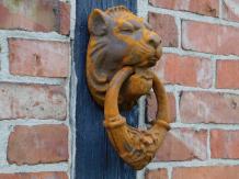 Türklopfer - Löwenkopf - Gusseisen - rustikal braun