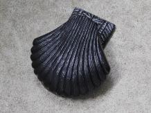 Coquille de heurtoir, noir, en fonte