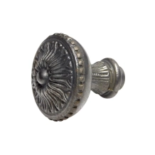 Vaste deurknop Milano – verzinkt gietijzer – 5,7 cm