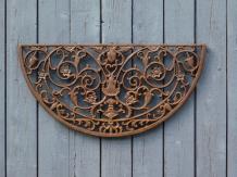 Gietijzeren deurmat - donkerbruin - wandornament - rustiek