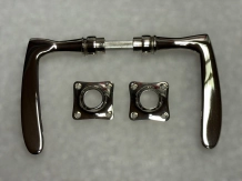 Deurbeslag set - chroom glanzend - complete deurset