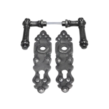 Deurbeslag set voor huisdeuren (PC92) - verzinkt gietijzer