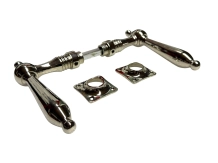 Türbeschläge Satz – Nickel-Chrom – glänzende Türgriffe und Rosetten