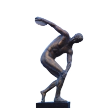 Beeld Diskobolus - 53 cm - bronskleurig - polystone