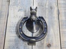 Deurklopper paardenhoofd, brass messing