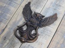 Heurtoir Hibou, couleur cuivre