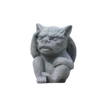 Gargoyle - stenen beeld - 11 cm - klassiek - grijs