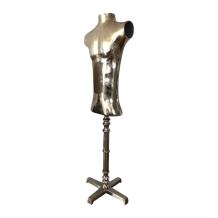 Dressman-dummy man, alu-raw, torso op stand