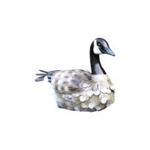 Eend - metalen dierenbeeld - 43 cm - in kleur - decoratie