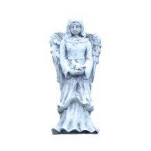 Staande engel - stenen beeld - 45 cm - tuindecoratie