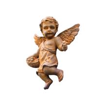 Engel - gietijzeren beeld - 20 cm - oxide - wanddecoratie