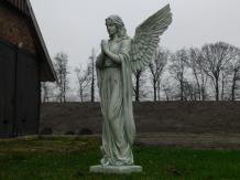Engelsstatue groß, betende Engelsstatue, handbemalt