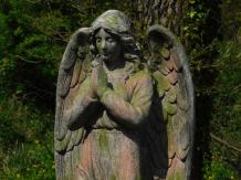 Ange en prière - statue en polystone - 118 cm - robuste