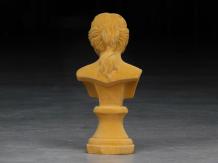 Statue d'Eve, finition en velours, couleur ocre