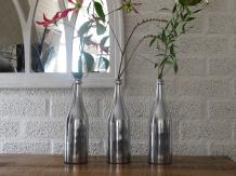 Luxuriöse stilvolle Flasche - Dekoration für Blumen/Zweige - Aluminium