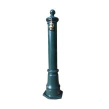 Staande fontein groen – 78 cm – aluminium met messing kraan