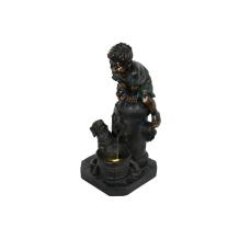 Springbrunnen, groß, bronzefarben, innen und außen, Wasserspiel
