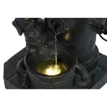 Springbrunnen, groß, bronzefarben, innen und außen, Wasserspiel