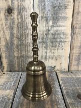 1 Tischuhr, Glocke, Messing