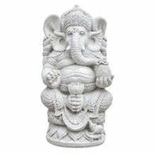Tuinbeeld Ganesha - steen - beeld van de hindoeïstische god