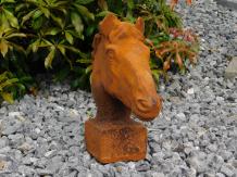 Paardenhoofd - gietijzeren beeld - 31 cm - rustiek