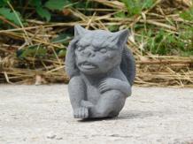 Gargoyle - Steinstatue - 11 cm - klassisch - grau