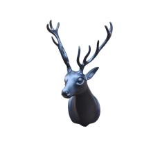 Hert - aluminium beeld - 57 cm - zwart