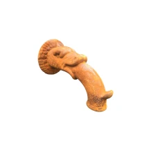 Waterspuwer vismond – 26 cm – gietijzer – rustiek oud model