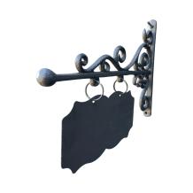 Metalen naambord - met zijarm - rechthoekige decoratie