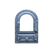 Ovendeur voor de kachel of oven, gietijzer en glas met asluik
