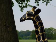 Giraffe - Kunststoff - 210 cm - Schwarz/Gold