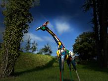 Giraffe 'Binta' - handgemaakt uit Afrika - 160 cm - kleur