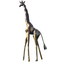 Giraffe 'Loa' - handgemaakt uit Afrika - zwart met goud