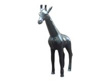 Giraffe - polystone - 110 cm - glans zwart - tijdloos