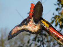Girafe 'Anando' - fabriquée à la main en Afrique - 150 cm - couleur