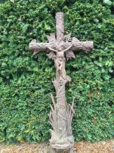Schönes massives Grabkreuz, Rost Gusseisen