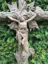 Schönes massives Grabkreuz, Rost Gusseisen
