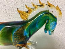 Glasgeblazen paard, vol in kleur, prachtig ontwerp